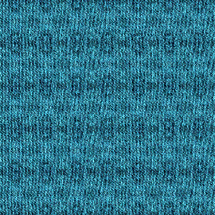 Patterned Teal Green Rug, pat2029lblu