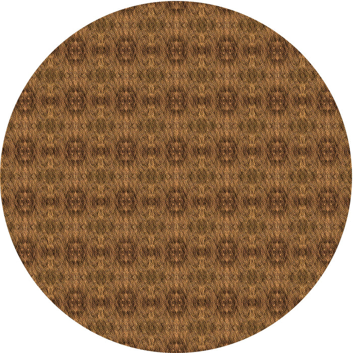 Square Machine Washable Transitional Dark Bronze Brown Rug in a Living Room, wshpat2029org