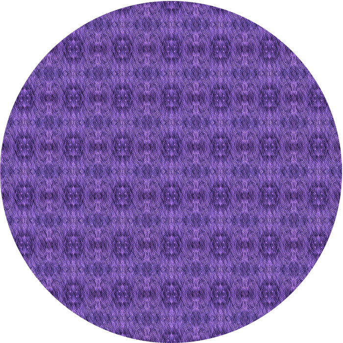 Square Machine Washable Transitional Amethyst Purple Rug in a Living Room, wshpat2029pur