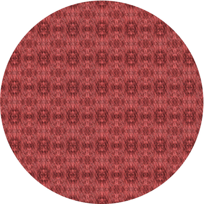 Square Patterned Red Rug, pat2029rd
