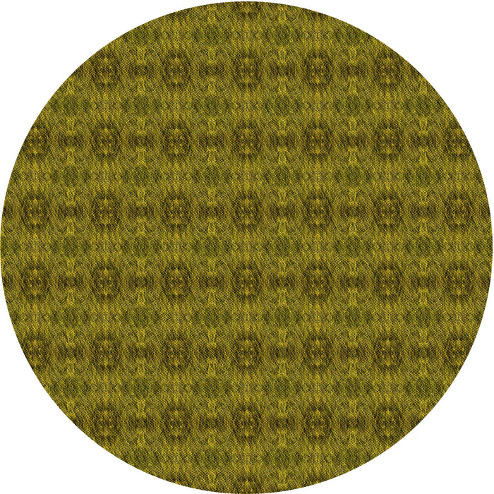 Square Machine Washable Transitional Dark Golden Brown Rug in a Living Room, wshpat2029yw