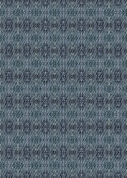 Patterned Dark Slate Blue Novelty Rug, pat2029