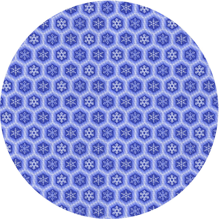 Square Patterned Sky Blue Rug, pat203blu