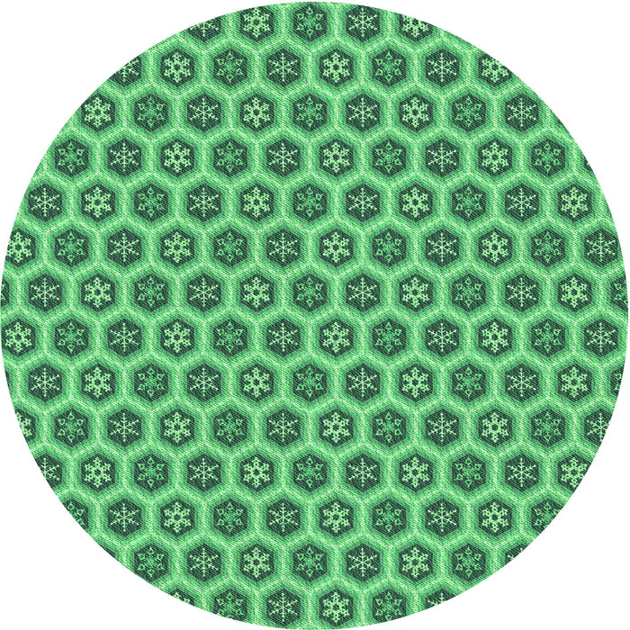 Square Machine Washable Transitional Lime Mint Green Rug in a Living Room, wshpat203grn