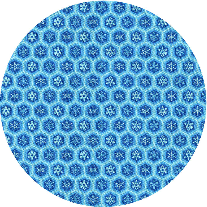 Square Machine Washable Transitional Neon Blue Rug in a Living Room, wshpat203lblu