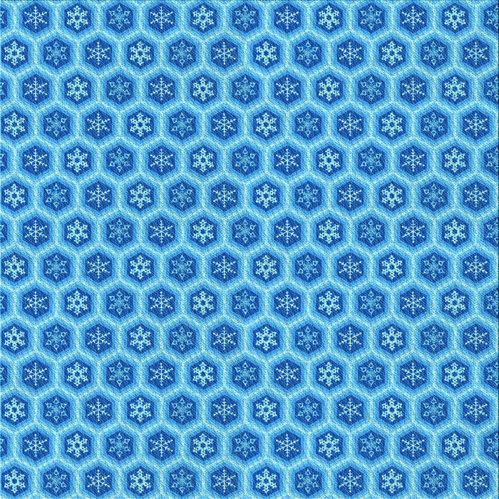 Round Patterned Neon Blue Rug, pat203lblu