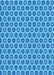 Patterned Neon Blue Rug, pat203lblu