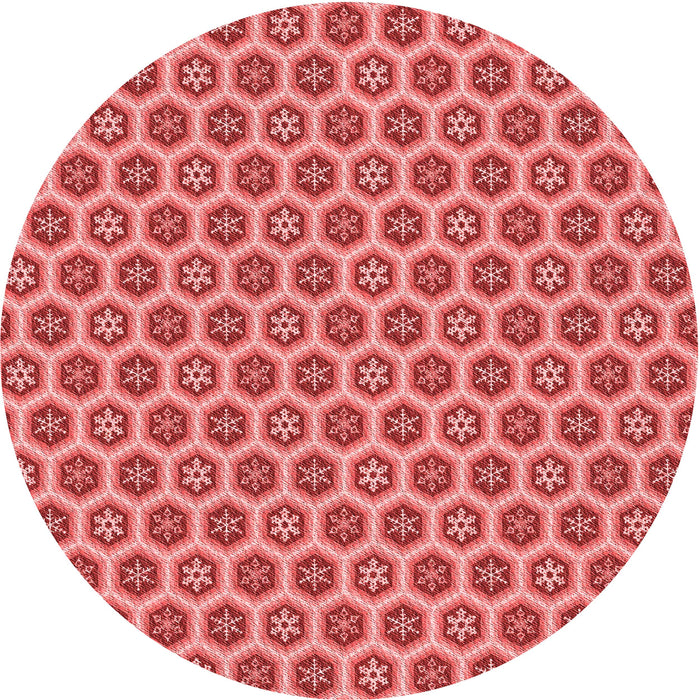Square Machine Washable Transitional Red Rug in a Living Room, wshpat203rd