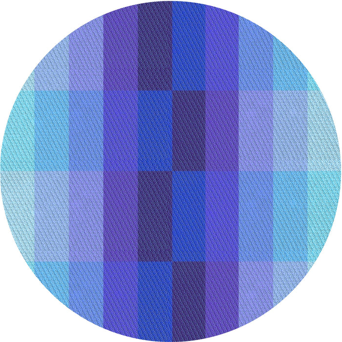 Square Patterned Blue Orchid Blue Rug, pat2030lblu