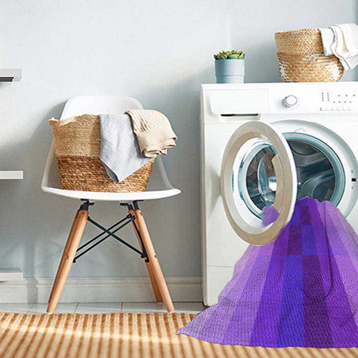 Machine Washable Transitional Violet Purple Rug in a Washing Machine, wshpat2030pur