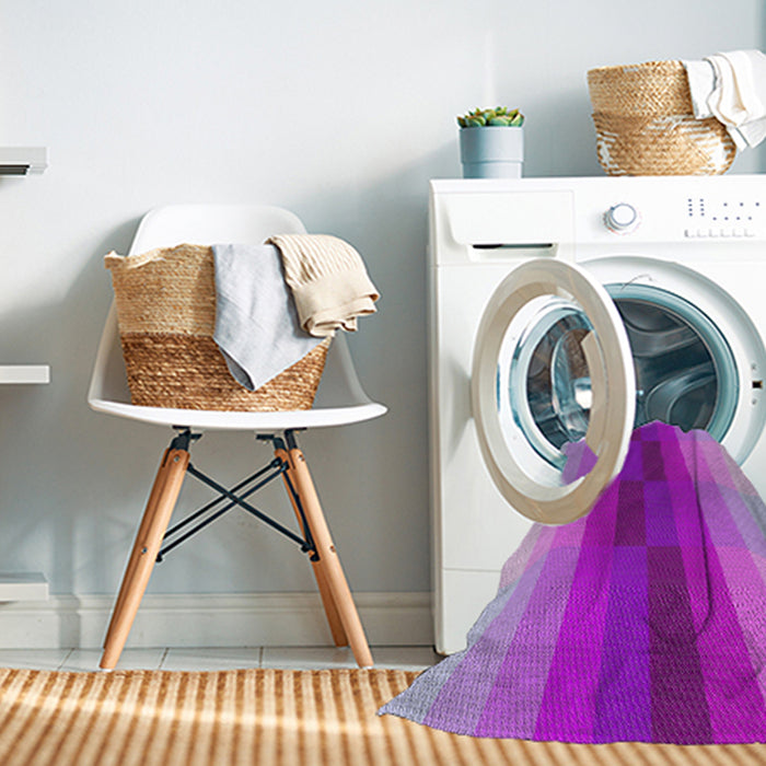 Machine Washable Transitional Violet Purple Rug in a Washing Machine, wshpat2030