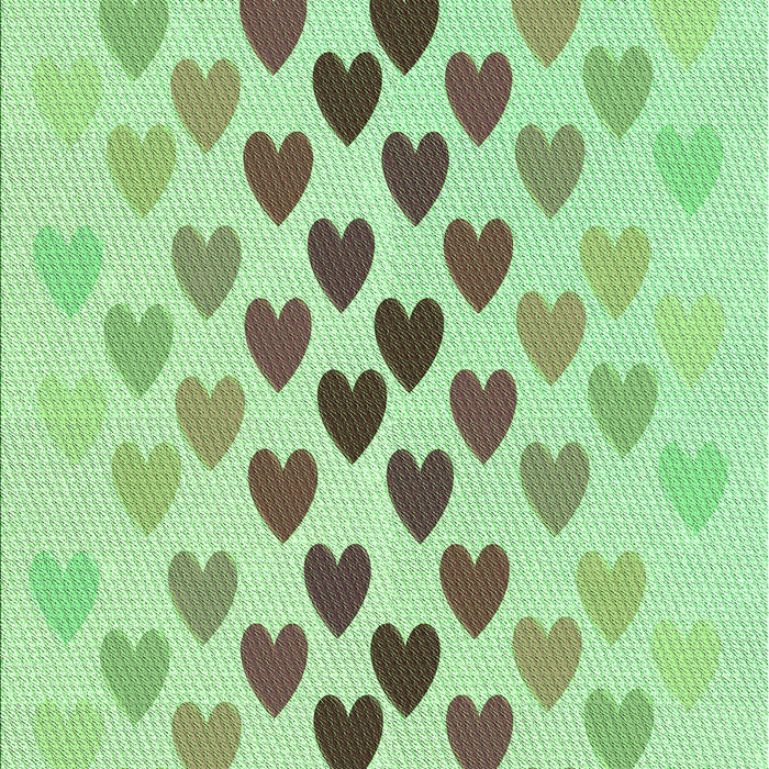 Machine Washable Transitional Green Rug, wshpat2031grn