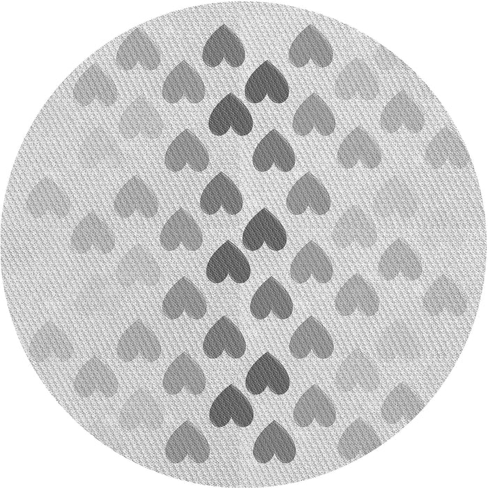 Square Patterned Platinum Gray Rug, pat2031gry