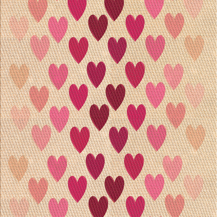 Machine Washable Transitional Deep Peach Orange Rug, wshpat2031org