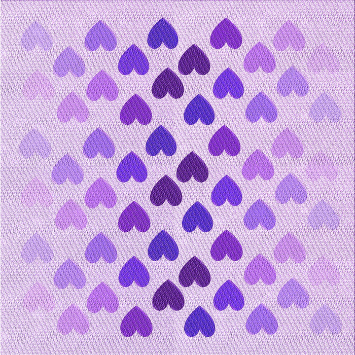 Round Patterned Purple Rug, pat2031pur