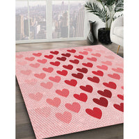 Patterned Pink Rug, pat2031rd