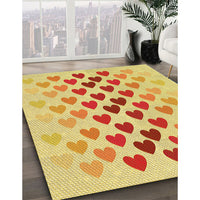 Patterned Orange Rug, pat2031yw