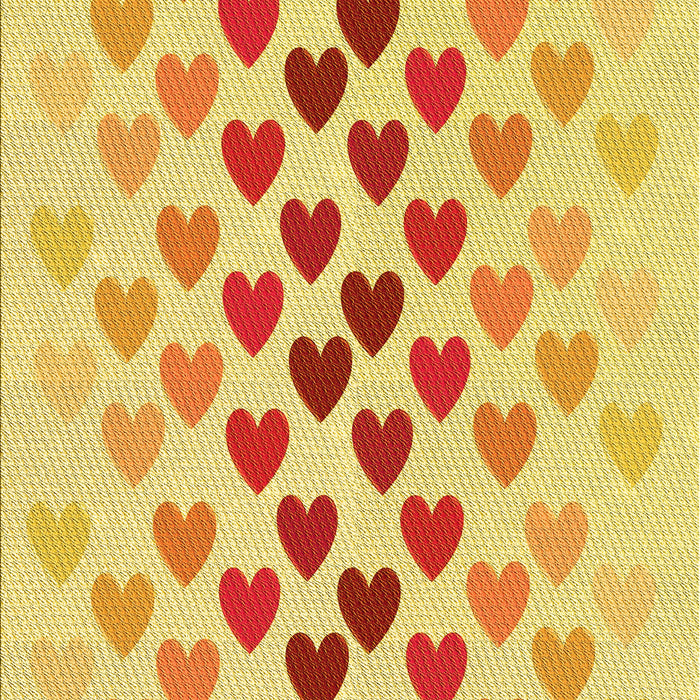 Patterned Orange Rug, pat2031yw