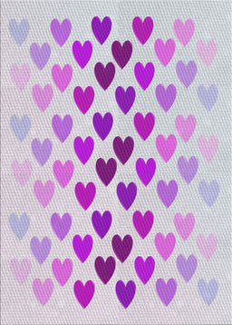 Patterned Lavender Blue Novelty Rug, pat2031