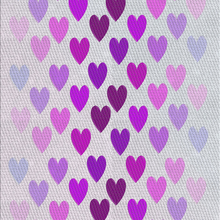 Patterned Lavender Blue Novelty Rug, pat2031