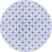 Square Machine Washable Transitional Lavender Blue Rug in a Living Room, wshpat2032blu