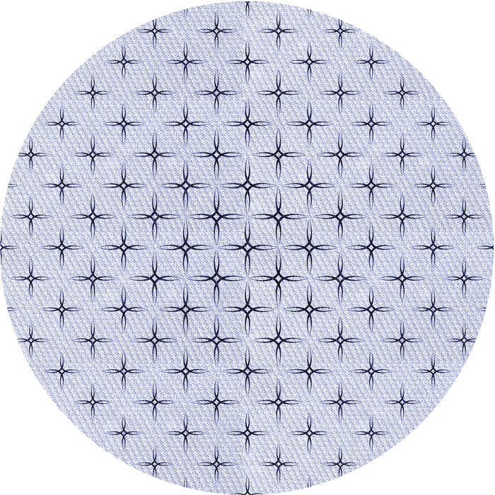 Square Patterned Lavender Blue Rug, pat2032blu