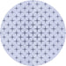 Square Patterned Lavender Blue Rug, pat2032blu