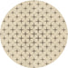 Square Patterned Moccasin Beige Rug, pat2032brn