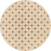Square Patterned Moccasin Beige Rug, pat2032org