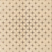 Round Patterned Moccasin Beige Rug, pat2032org