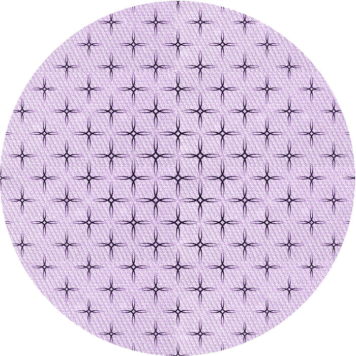 Square Machine Washable Transitional Bright Lilac Purple Rug in a Living Room, wshpat2032pur