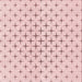 Round Machine Washable Transitional Pink Rug, wshpat2032rd