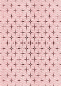 Machine Washable Transitional Pink Rug, wshpat2032rd