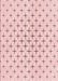 Machine Washable Transitional Pink Rug, wshpat2032rd