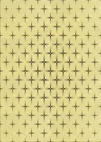 Machine Washable Transitional Sun Yellow Rug, wshpat2032yw