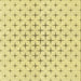 Round Patterned Sun Yellow Rug, pat2032yw