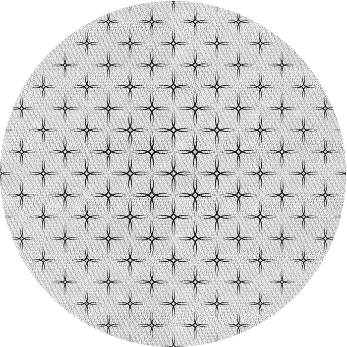 Square Machine Washable Transitional White Smoke Rug, wshpat2032