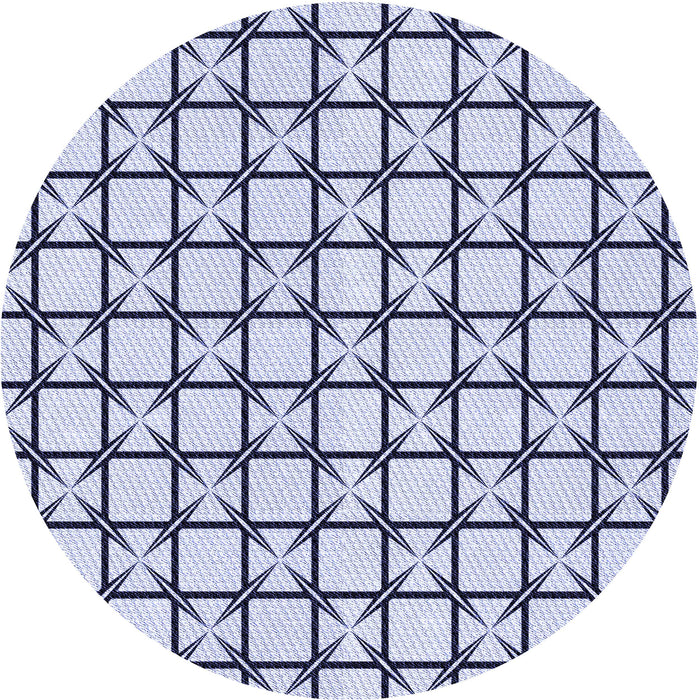 Square Patterned Lavender Blue Rug, pat2033blu