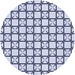 Square Patterned Lavender Blue Rug, pat2033blu