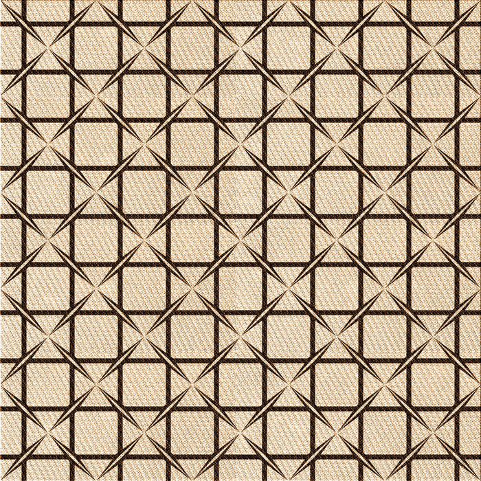 Round Patterned Sienna Brown Rug, pat2033org