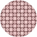 Square Patterned Light Rose Pink Rug, pat2033rd