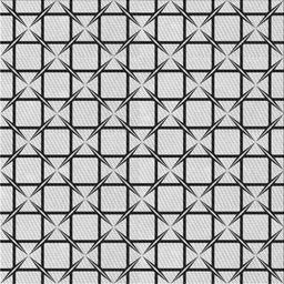 Square Patterned Carbon Gray Novelty Rug, pat2033