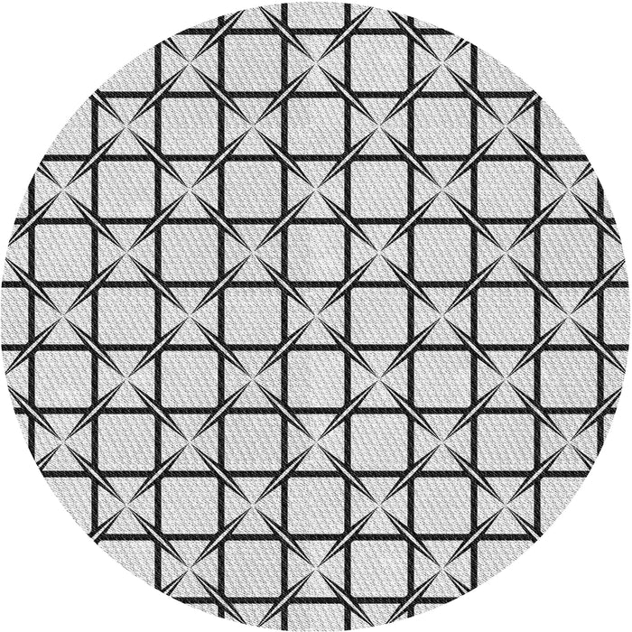 Square Machine Washable Transitional Carbon Gray Rug, wshpat2033