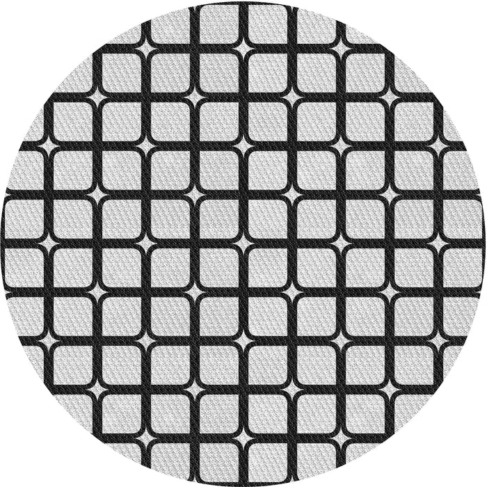 Square Machine Washable Transitional Light Black Rug, wshpat2034