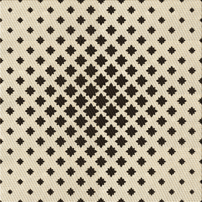 Round Patterned Wheat Beige Rug, pat2035brn