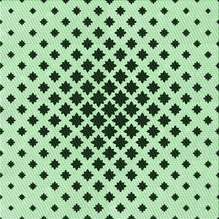 Round Patterned Mint Green Rug, pat2035grn