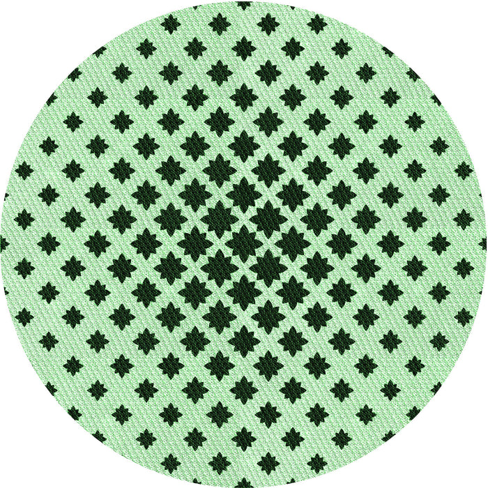 Square Patterned Mint Green Rug, pat2035grn