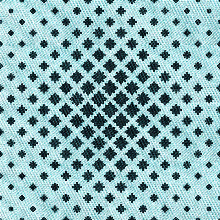 Round Machine Washable Transitional Aquamarine Stone Green Rug, wshpat2035lblu