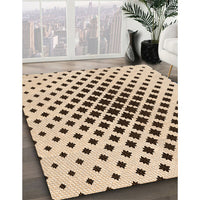 Patterned Sienna Brown Rug, pat2035org