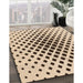 Patterned Sienna Brown Rug in Family Room, pat2035org